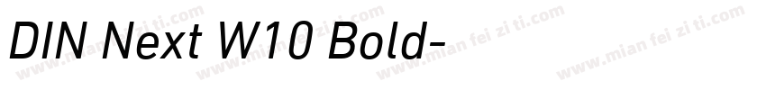 DIN Next W10 Bold字体转换